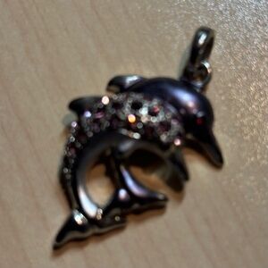 Elegant double Dolphin Pendant